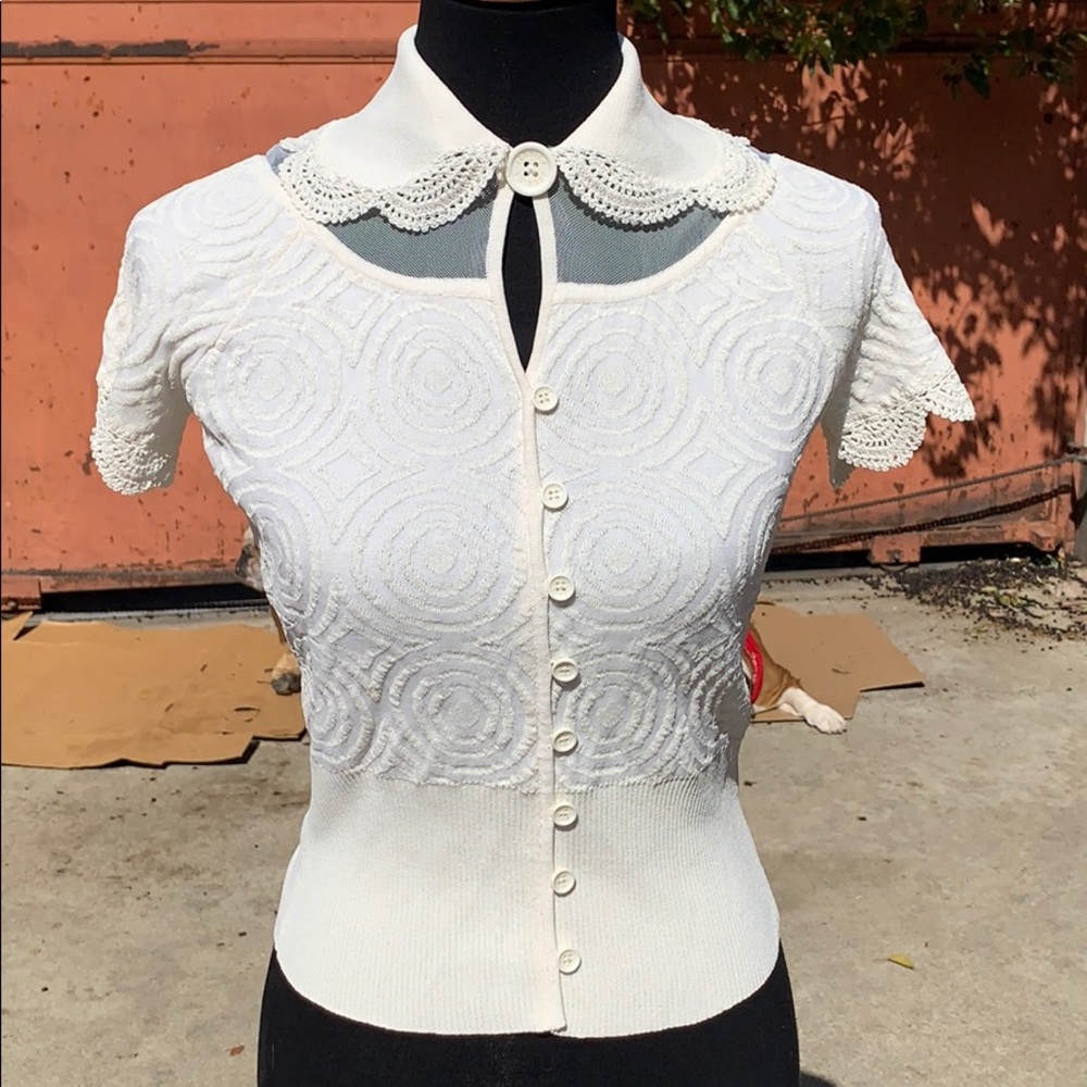 Cream blouse